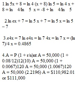 Homework Quiz 8 Answers